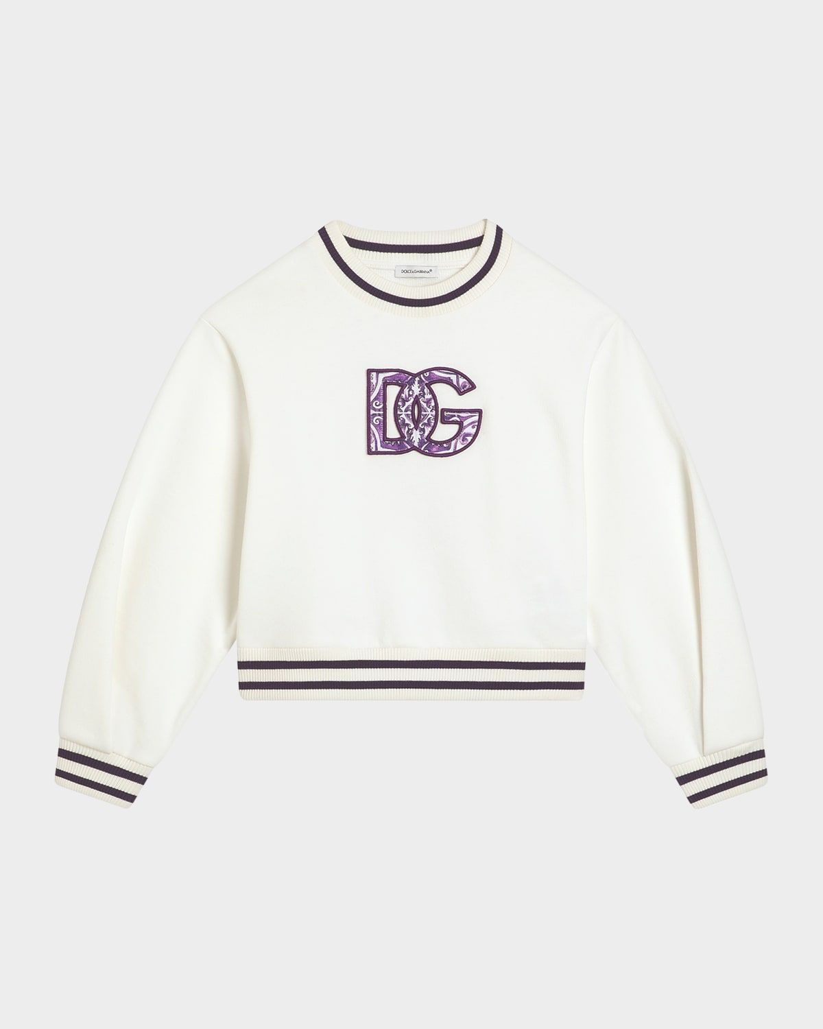 Girl & apos;s Logo-Print Maiolica Sweatshirt