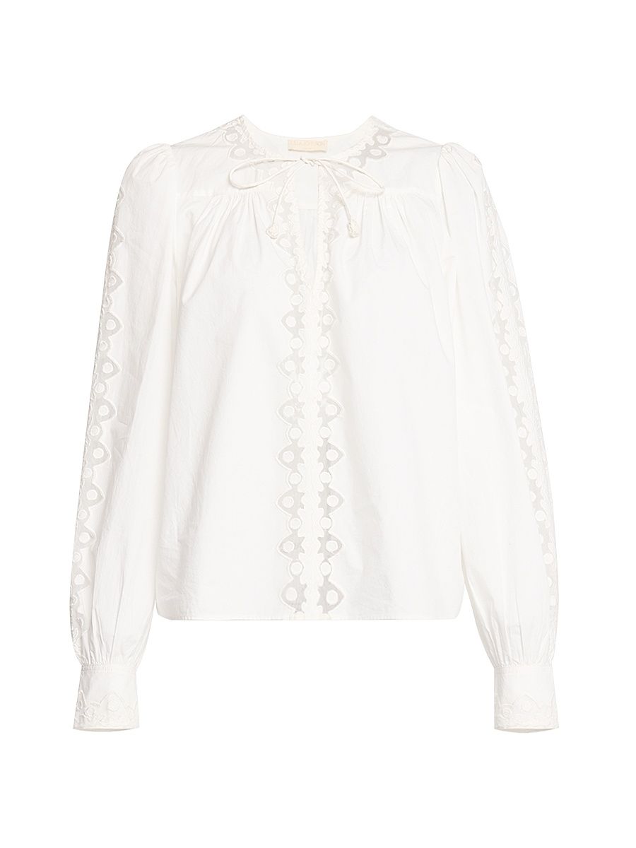 Women's Kady Long-Sleeve Blouse - White - Size 10