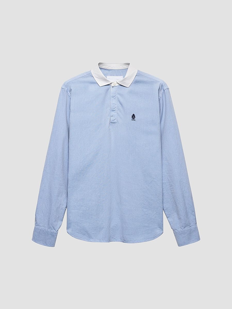 Men's Cotton Shirt - Blue - Size XXL