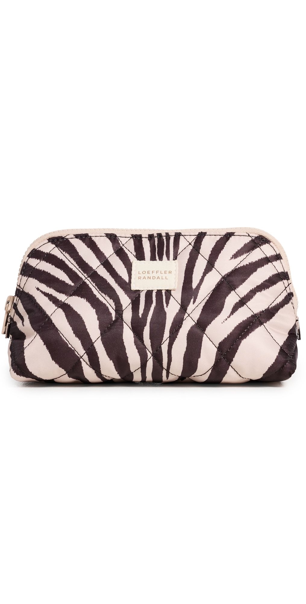 Loeffler Randall Georgette Cosmetic Pouch Vintage Zebra One Size