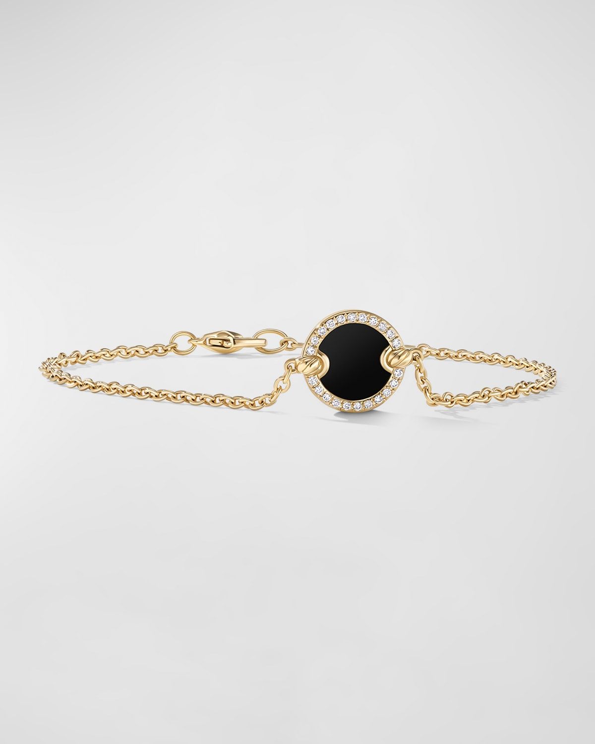 DY Elements Chain Bracelet with Gemstone and Diamonds in 18K Gold, 11mm