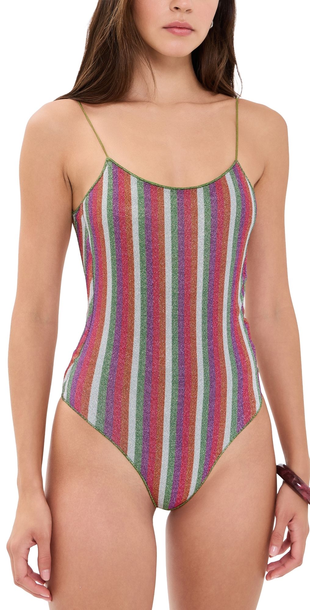 Oseree Lolita Maillot One Piece Rose Multicolor M