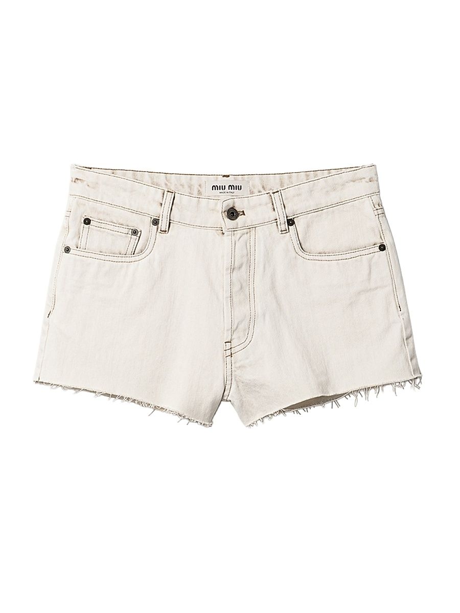 Women's Denim Shorts - White - Size 26