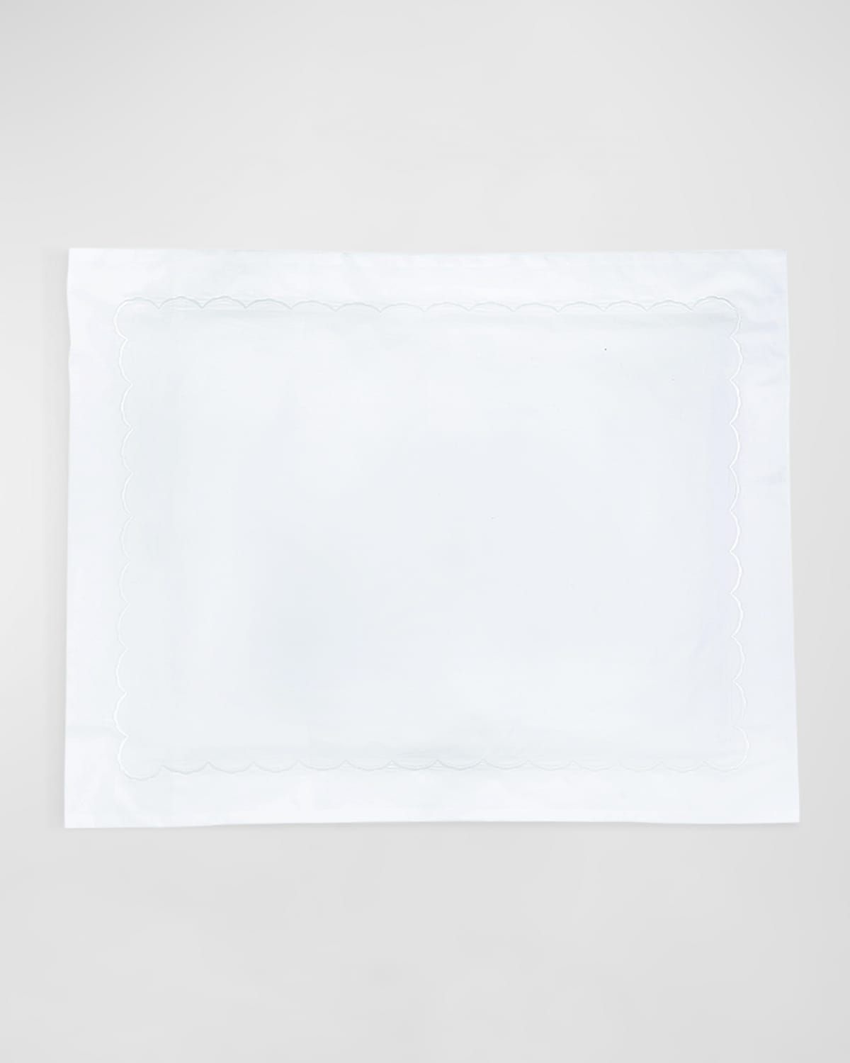 King Scallops Embroidered Sham