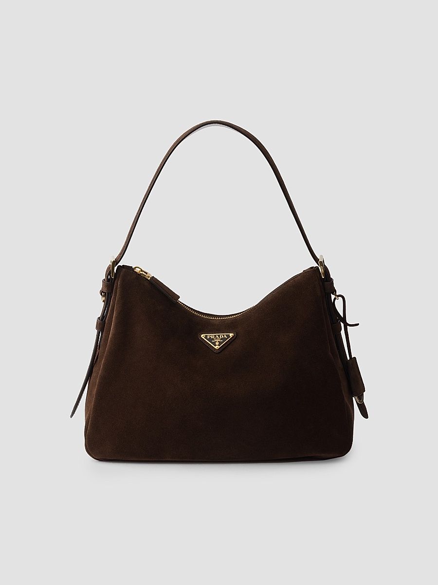 Women's Aimée Medium Suede Shoulder Bag - Brown
