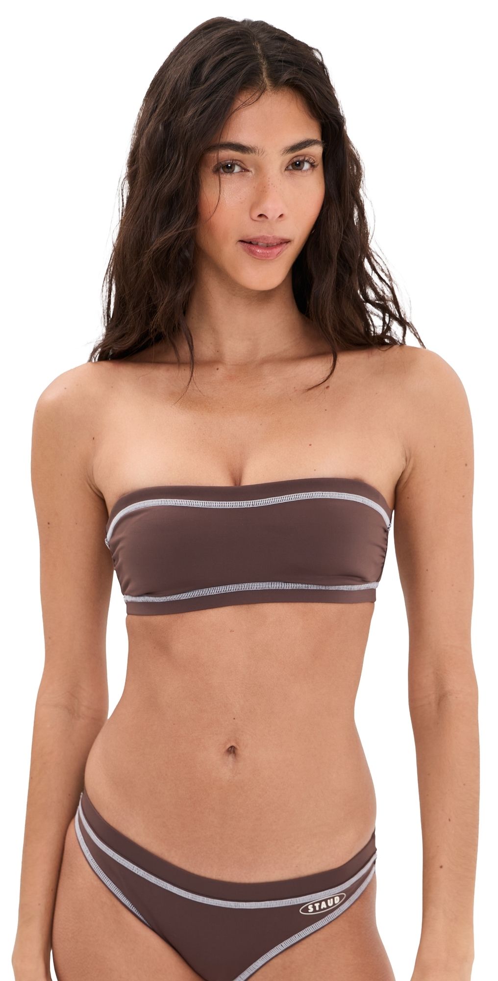 STAUD Sara Bikini Top Java M