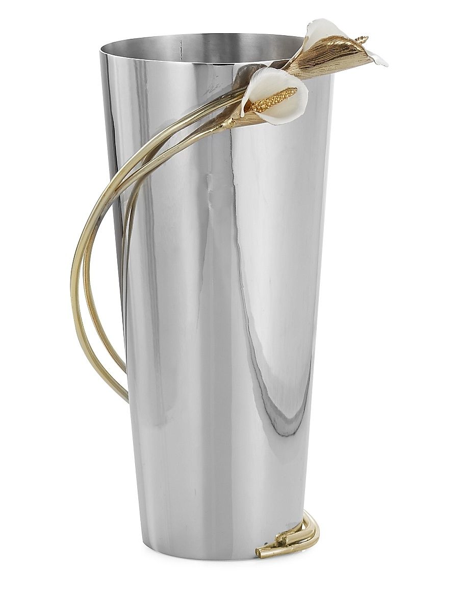 Calla Lilly Large Vase - Silver