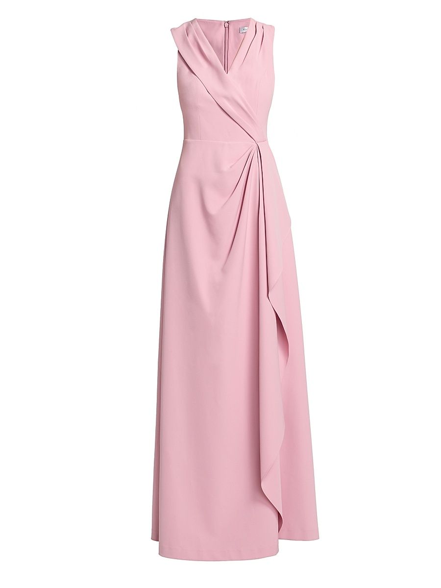 Women's Fiona Stretch Crepe Walk-Through Jumpsuit - Pink Mauve - Size 18