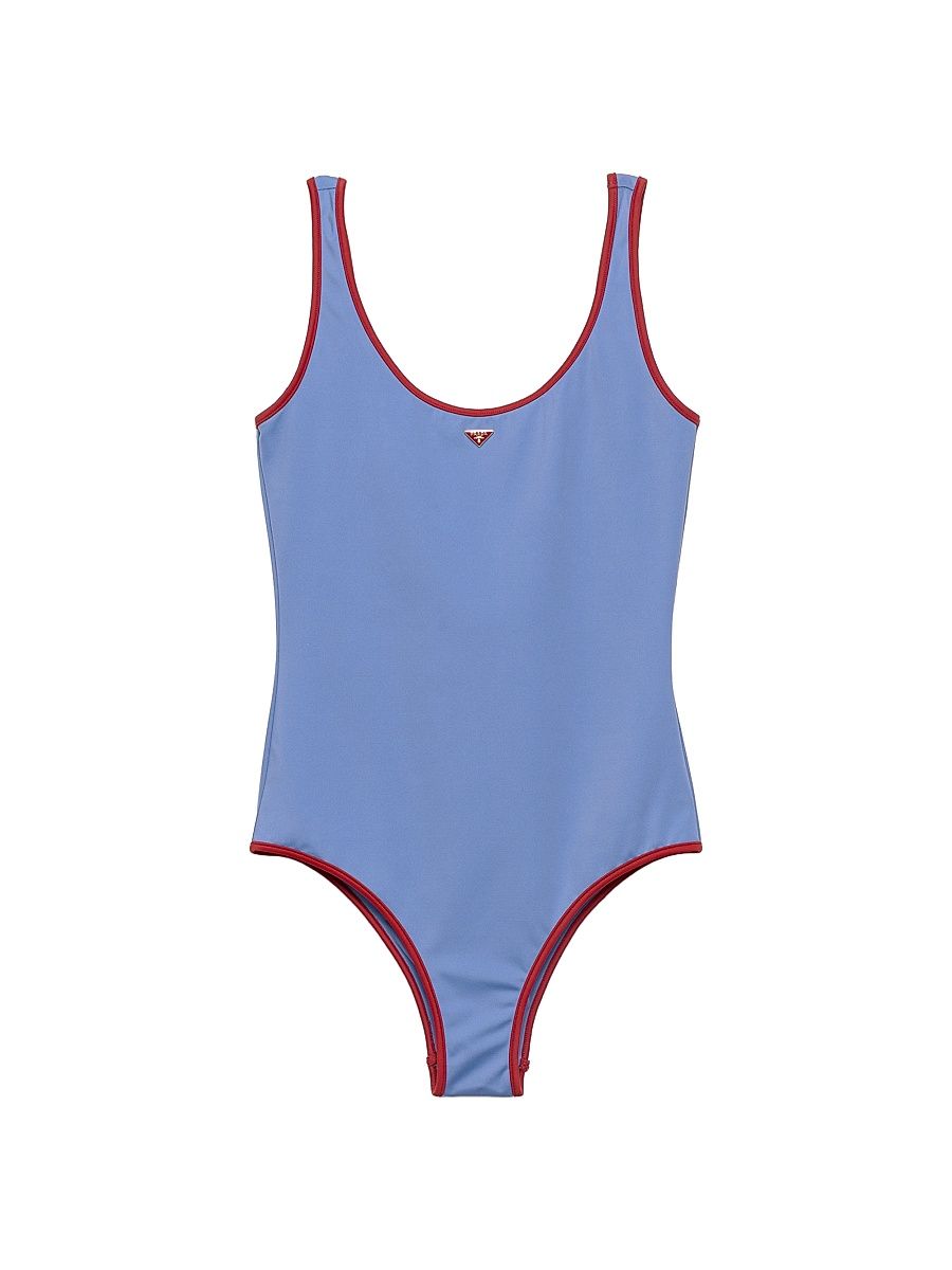Women's Jersey One-Piece Swimsuit - Blue - Size Small