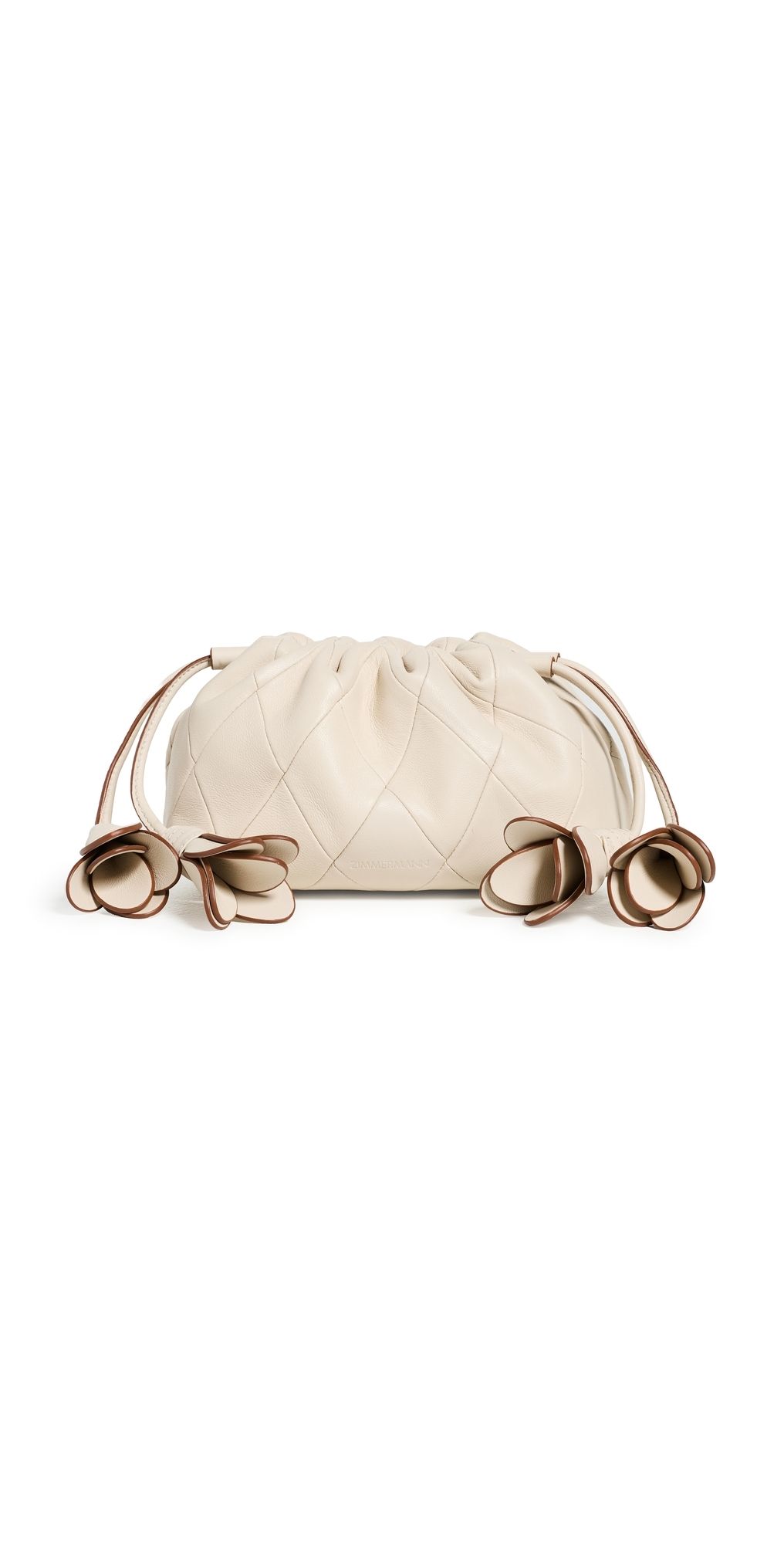 Zimmermann Cloud 91 Small Leather Clutch Milk One Size