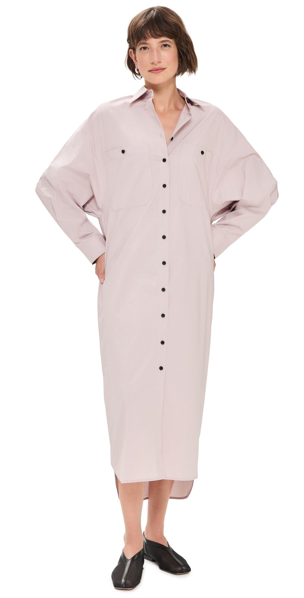 A. EMERY Judd Shirt Dress Thistle 10