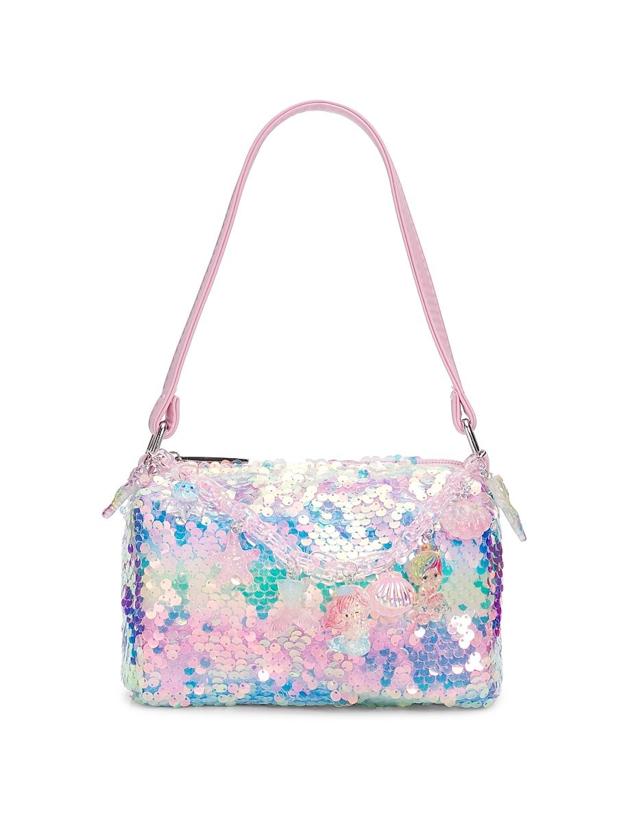Girl's Sequined Mermaid Charm Handbag