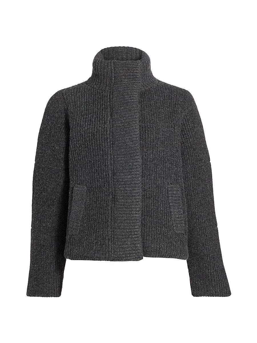 Women's Avery Rib-Knit Jacket - Chai - Size Large