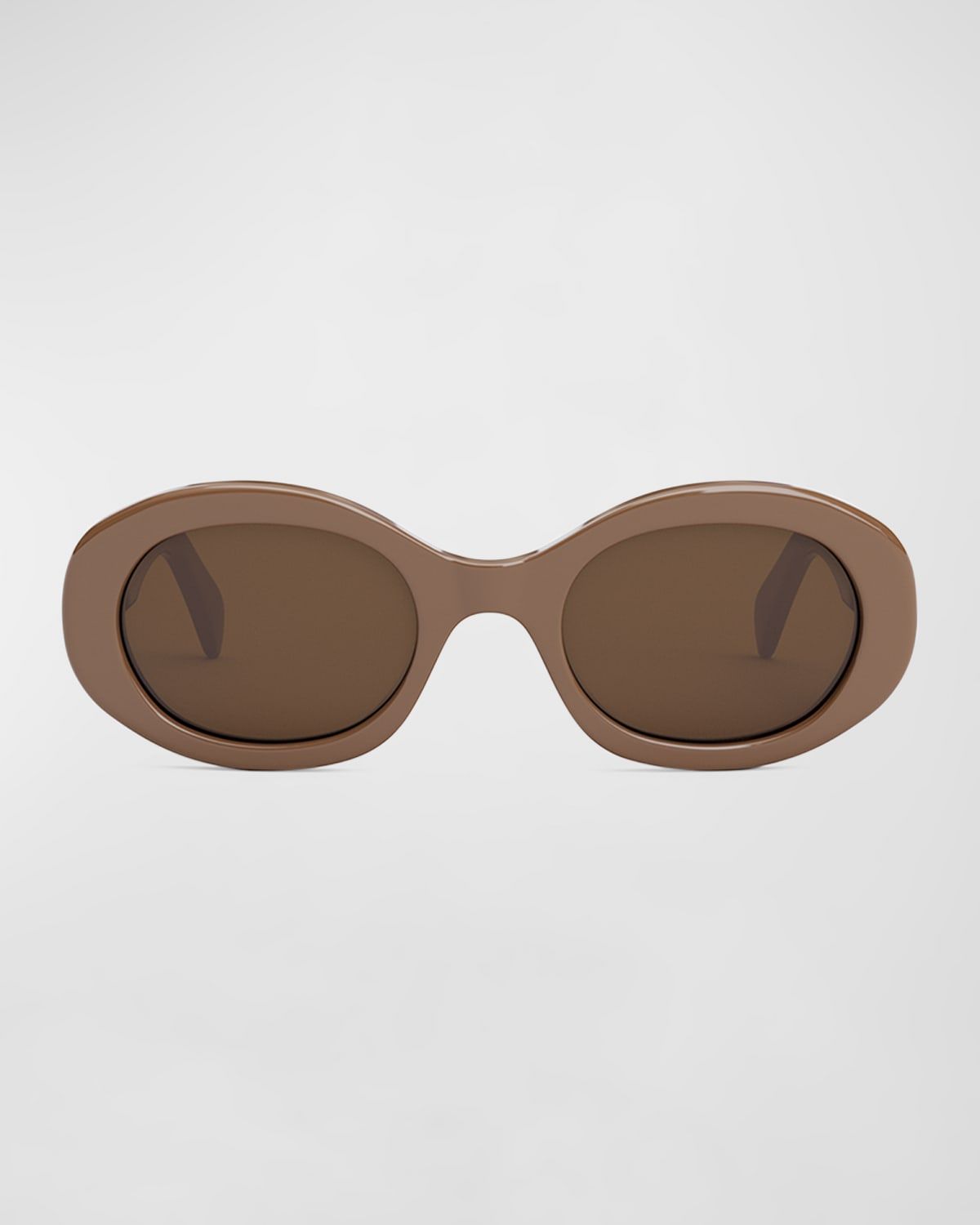Triomphe Acetate Oval Sunglasses