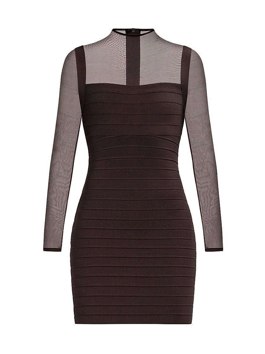 Women's The Amy Bandage Body-Con Minidress - Walnut - Size Large