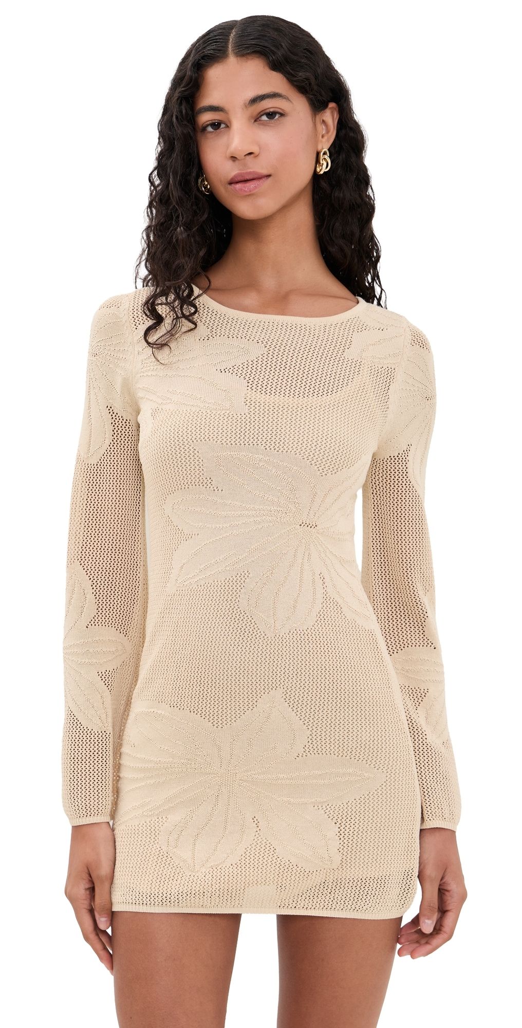 Lioness Solace Mini Dress Sand XXL