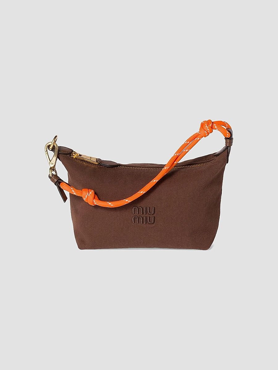 Miu Miu Women's Gabardine Pouch - Yellow