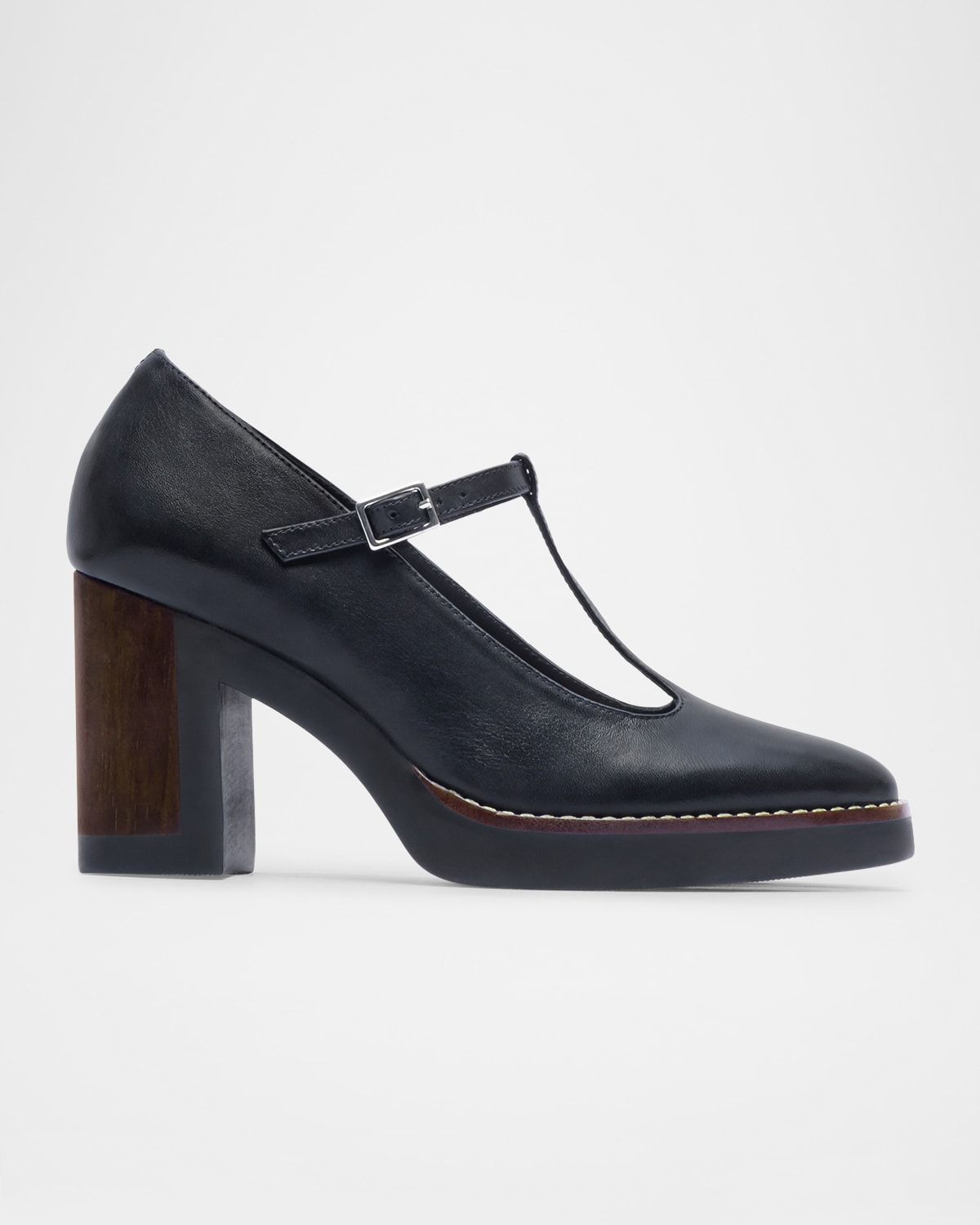 Noto Leather Mary Jane Pumps
