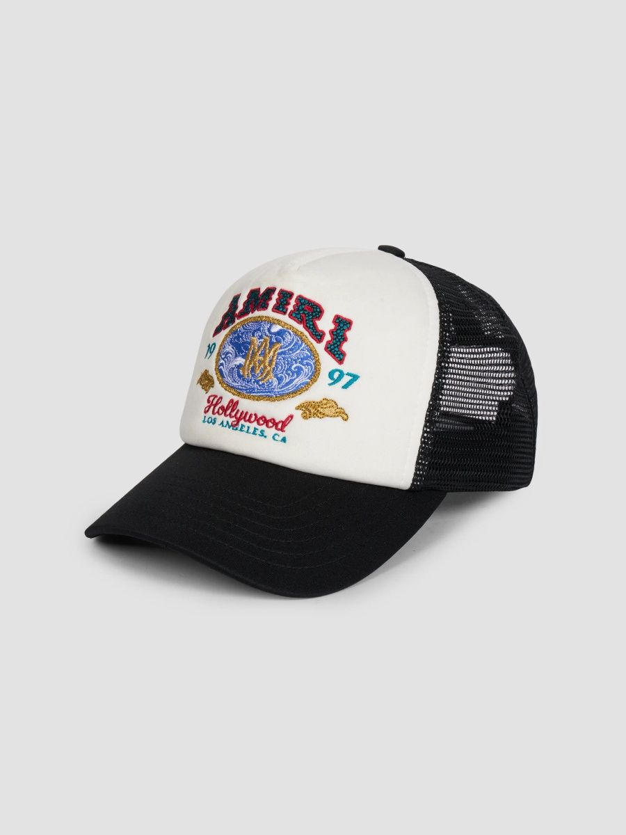 Amiri Men's Amiri Wave Foam Trucker Hat - Black