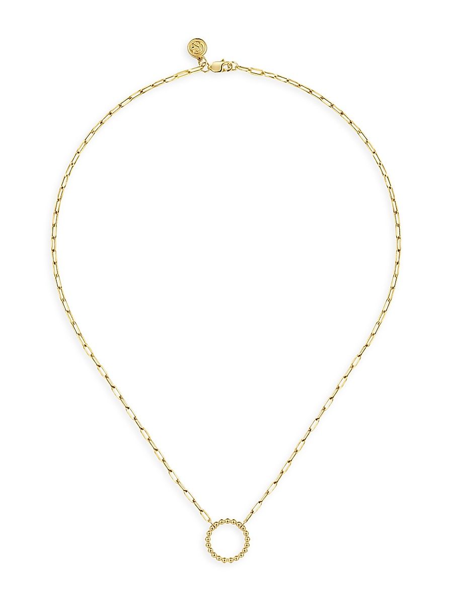 Women's Bujukan 14K Yellow Gold Circle Pendant Necklace - Yellow Gold