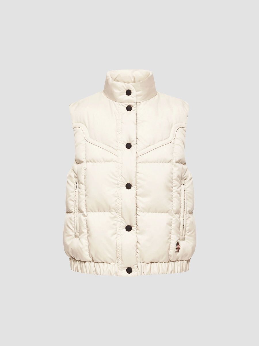 Moncler Grenoble Women's Doucy Down Vest - White Ivory - Size Large