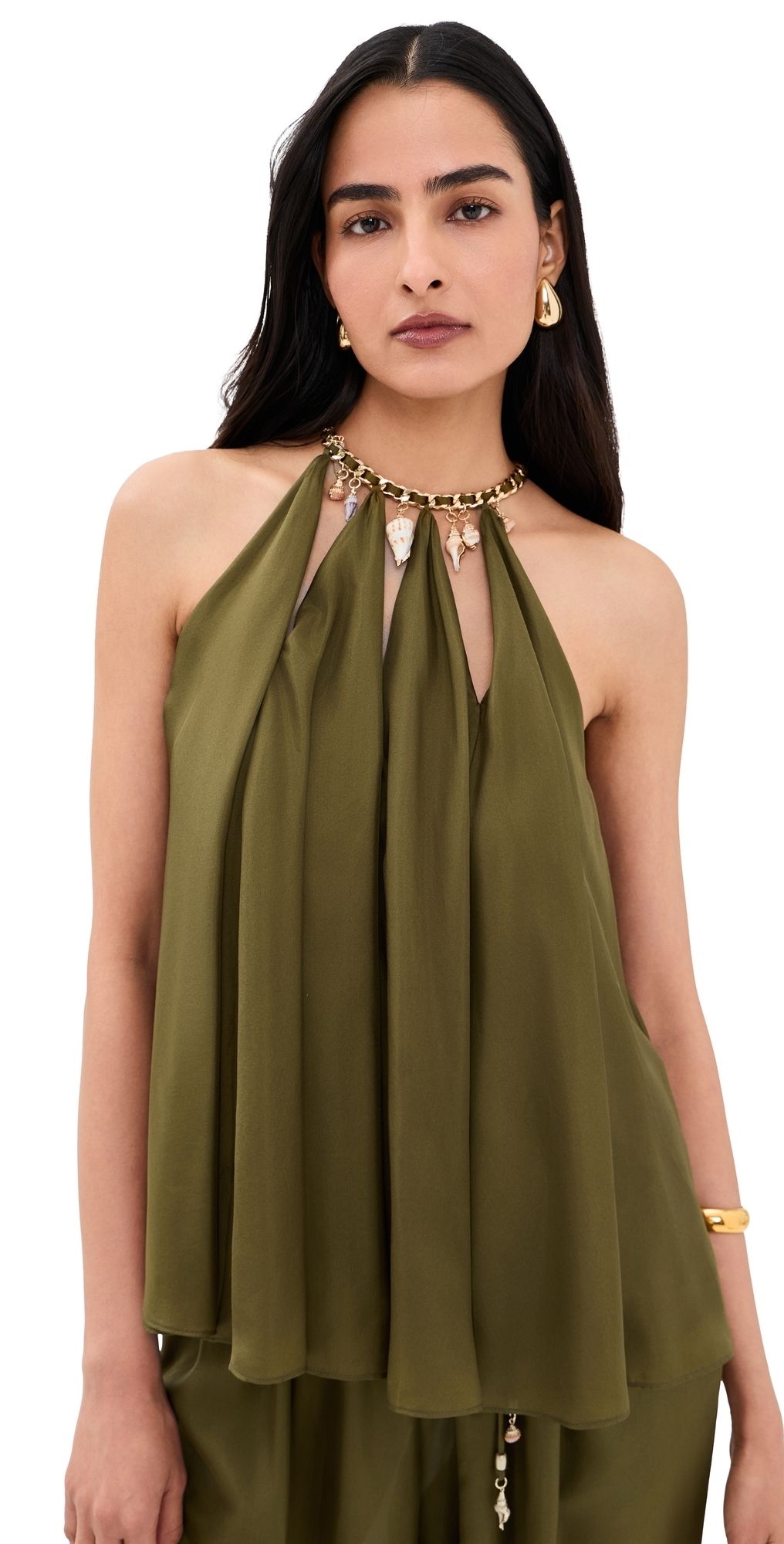 Zimmermann Mahon Blouse Olive 2