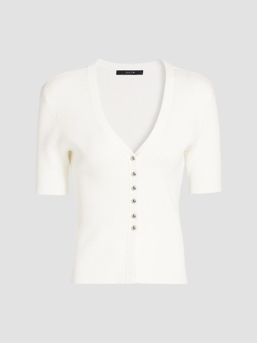 Toccin Women's Charity Rib-Knit Cardigan - Wisteria - Size Small