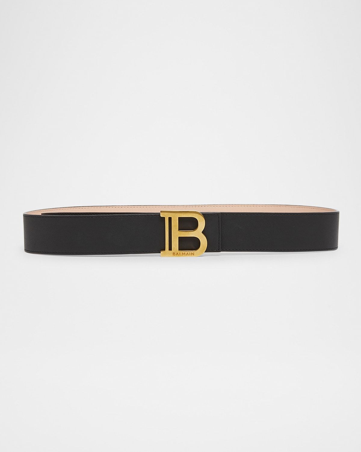 B-Logo Medium Leather Belt