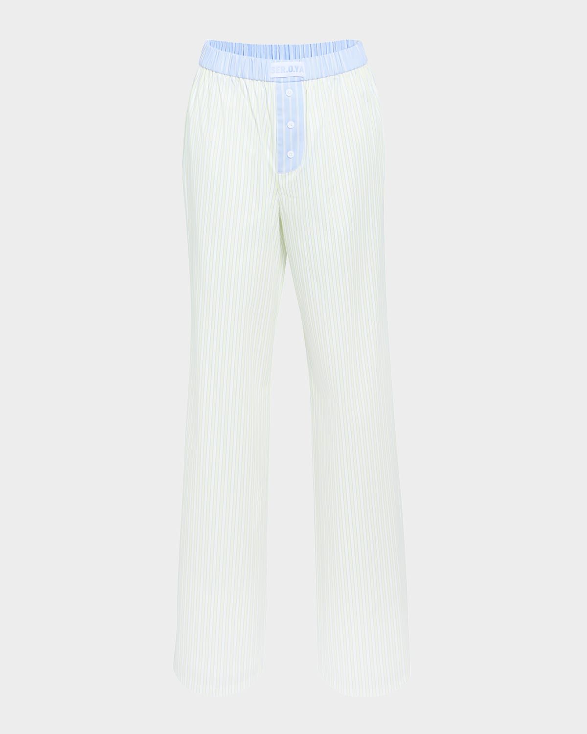 Charli Striped Poplin Pants