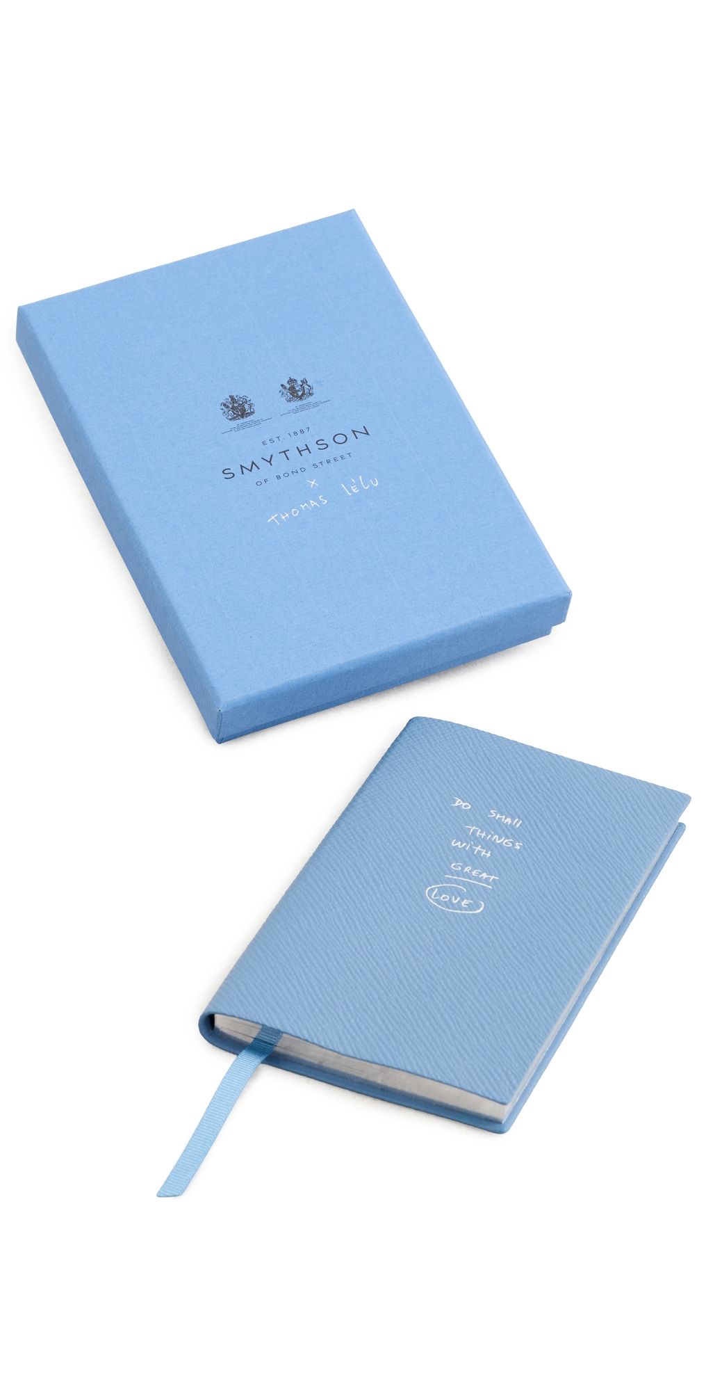 Smythson Smythson X Thomas Lelu Do Small Things Panama Notebook Nile Blue One Size