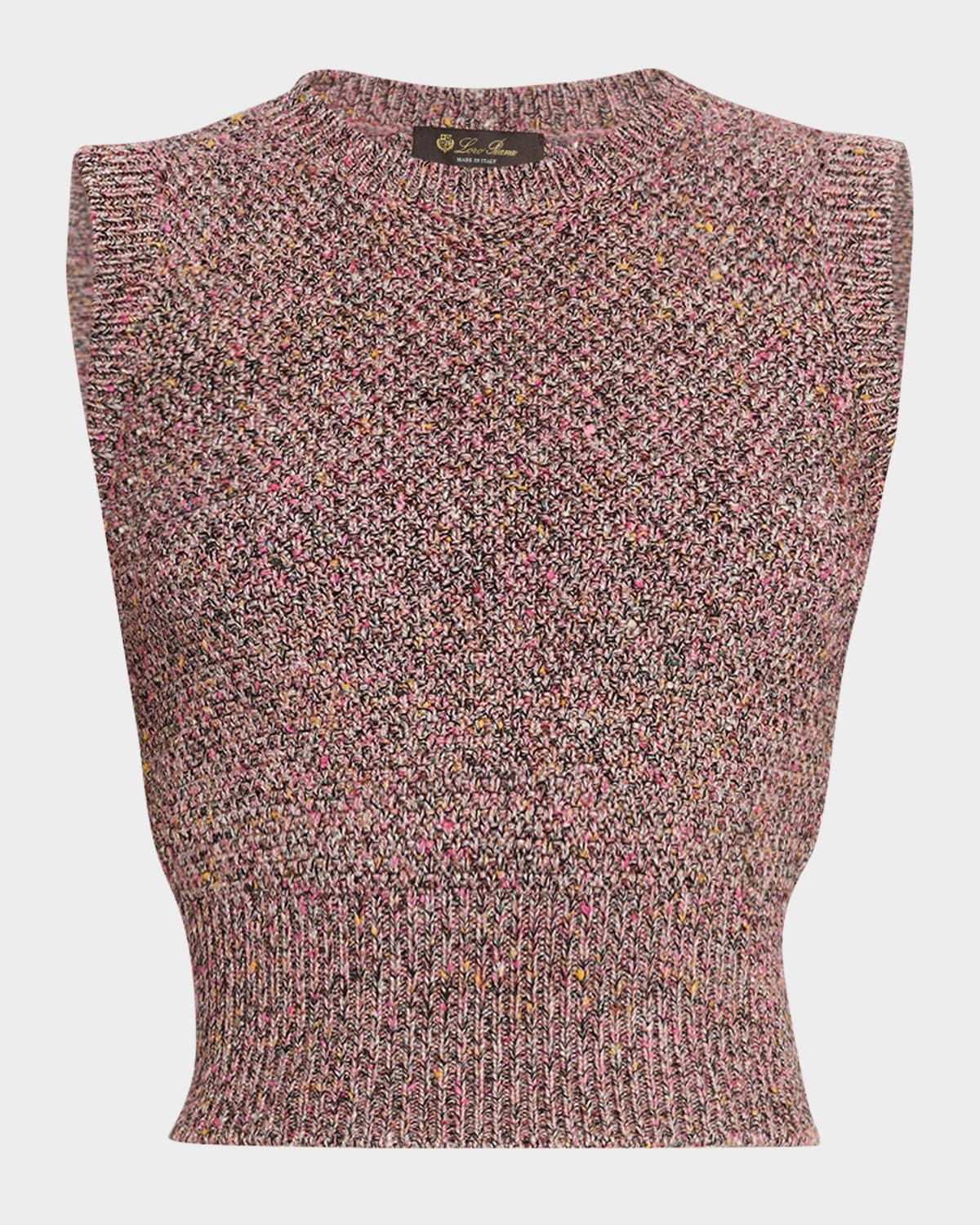 Ispra Sleeveless Tweed-Knit Sweater