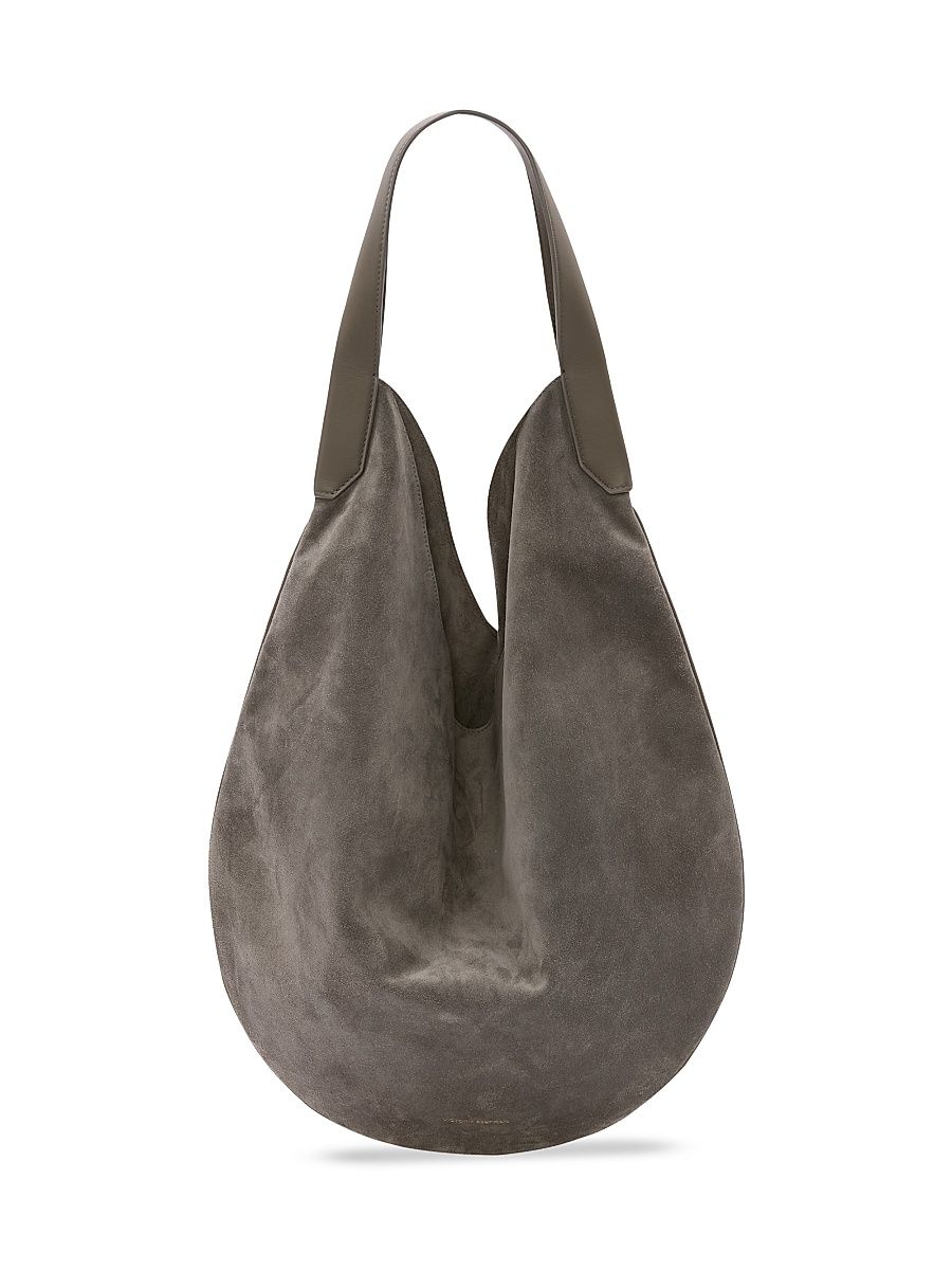 Women's Dia Suede Hobo Bag - Pebble Grey