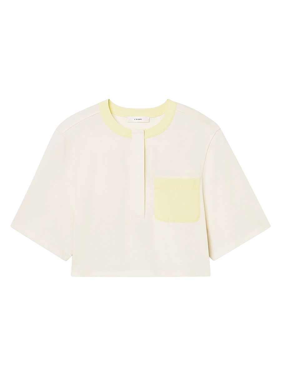 Women's The Bodega Cotton T-Shirt - Lemon Multi - Size XL