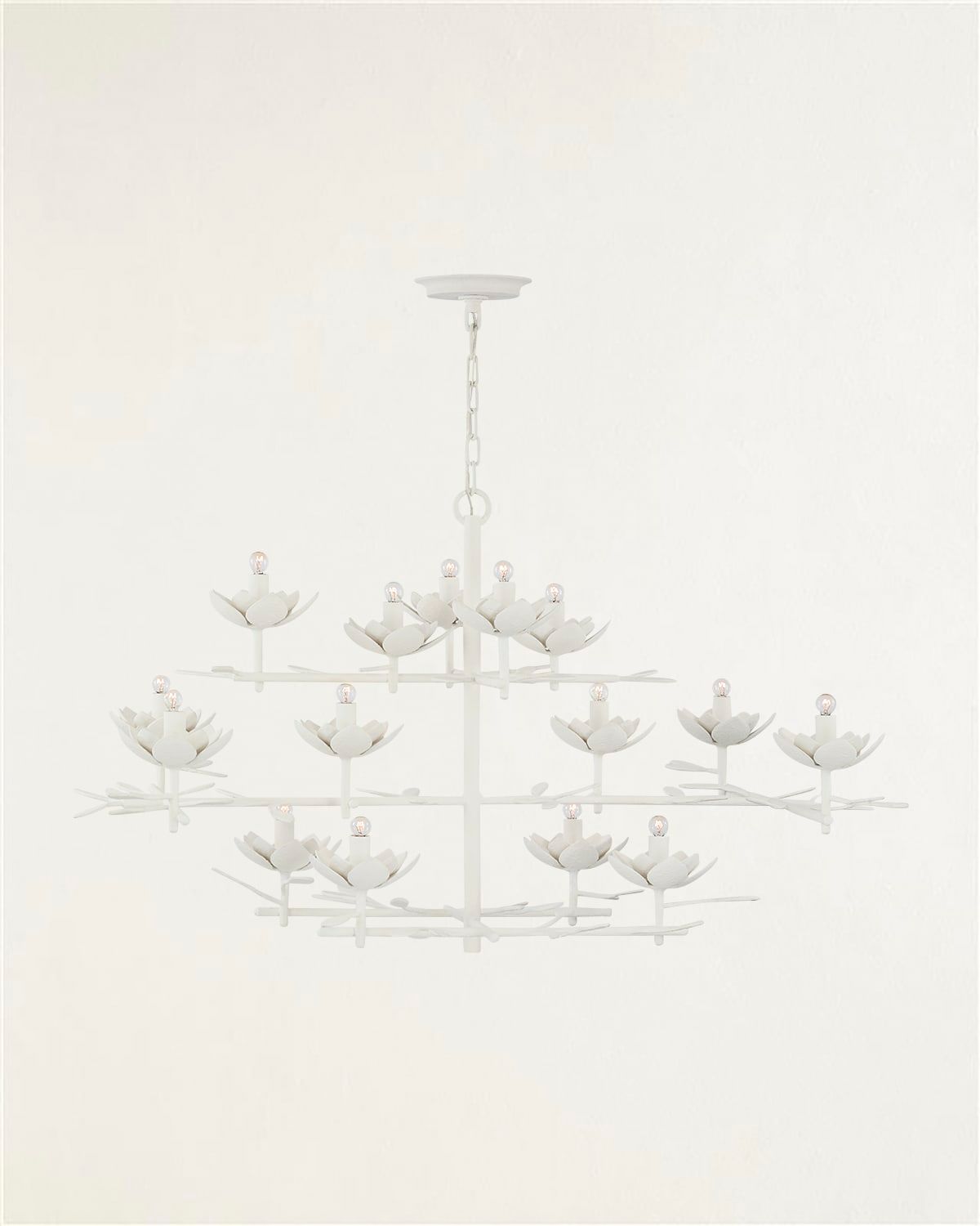 Clementine 48" Low Wide Tiered Chandelier by Julie Neill
