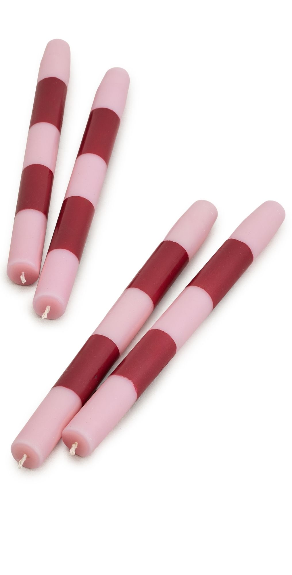 FAZEEK Striped Dinner Candle Red/Pink One Size