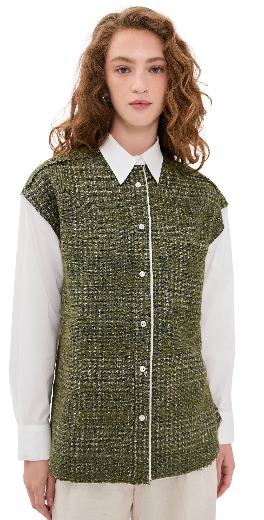 IRO Isidora Shirt Khaki/Ecru 36