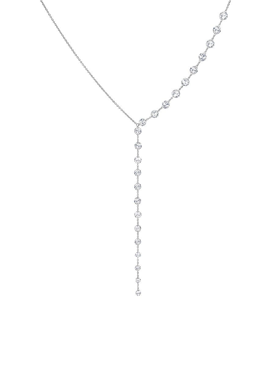 Women's Ethereal 18K White Gold & 2.65 TCW Diamond Y Necklace - White Gold