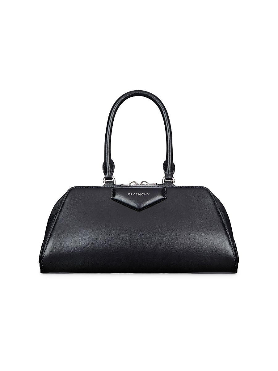 Women's Small Antigona Cube East-West Top Handle Bag - Black