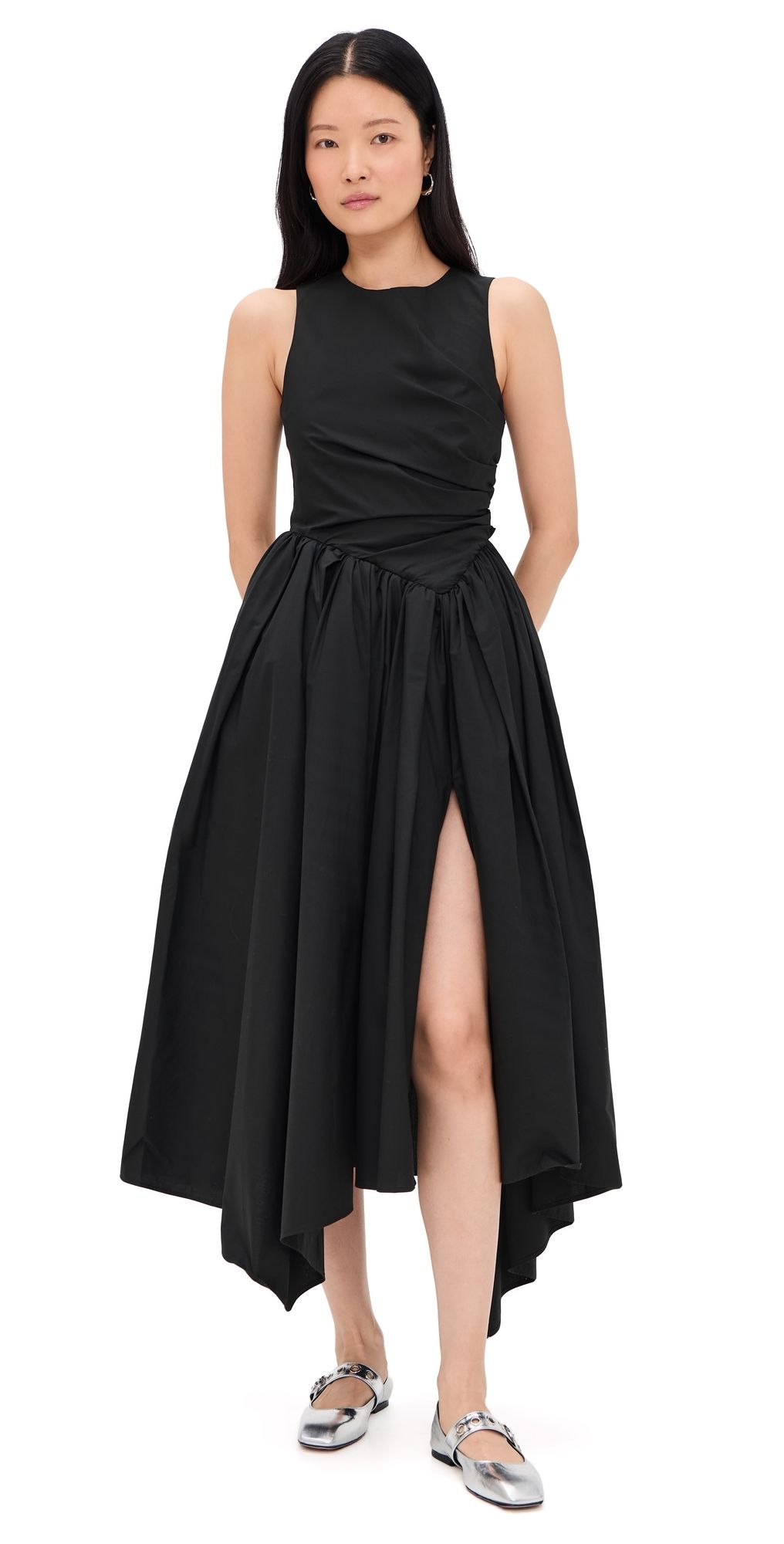 MSGM Sleeveless Maxi Dress Black 36