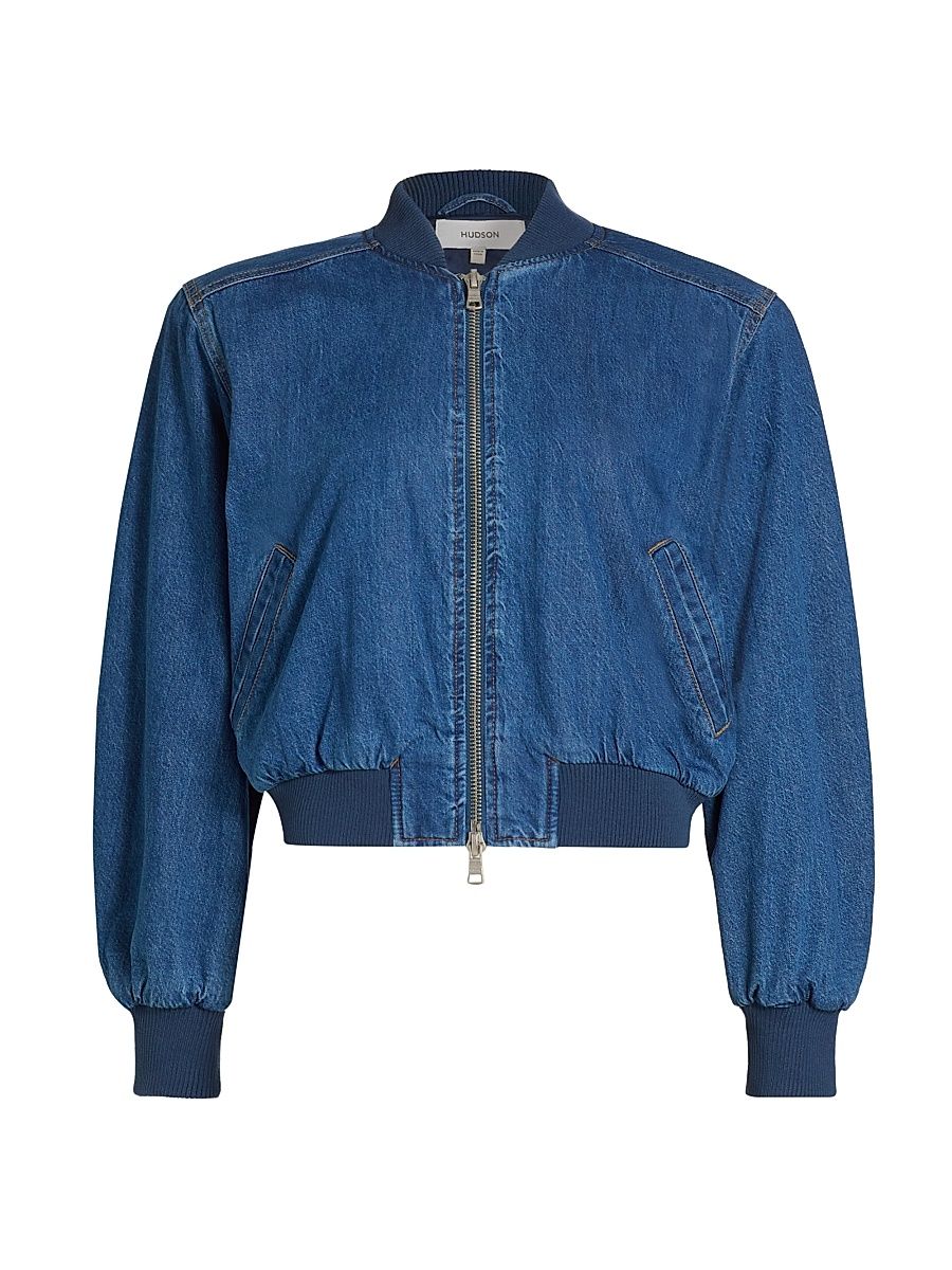 Women's Denim Bomber Jacket - Lottery - Size XS