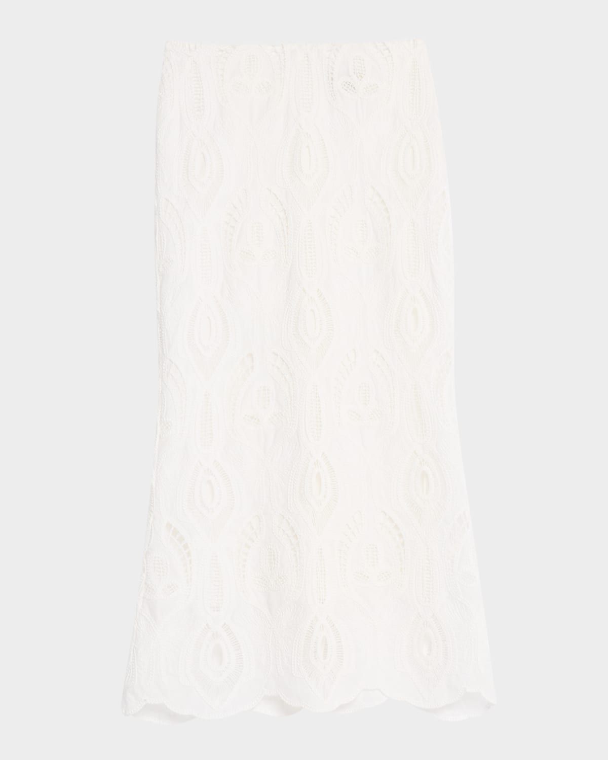 Kenzie Eyelet-Embroidered Maxi Skirt