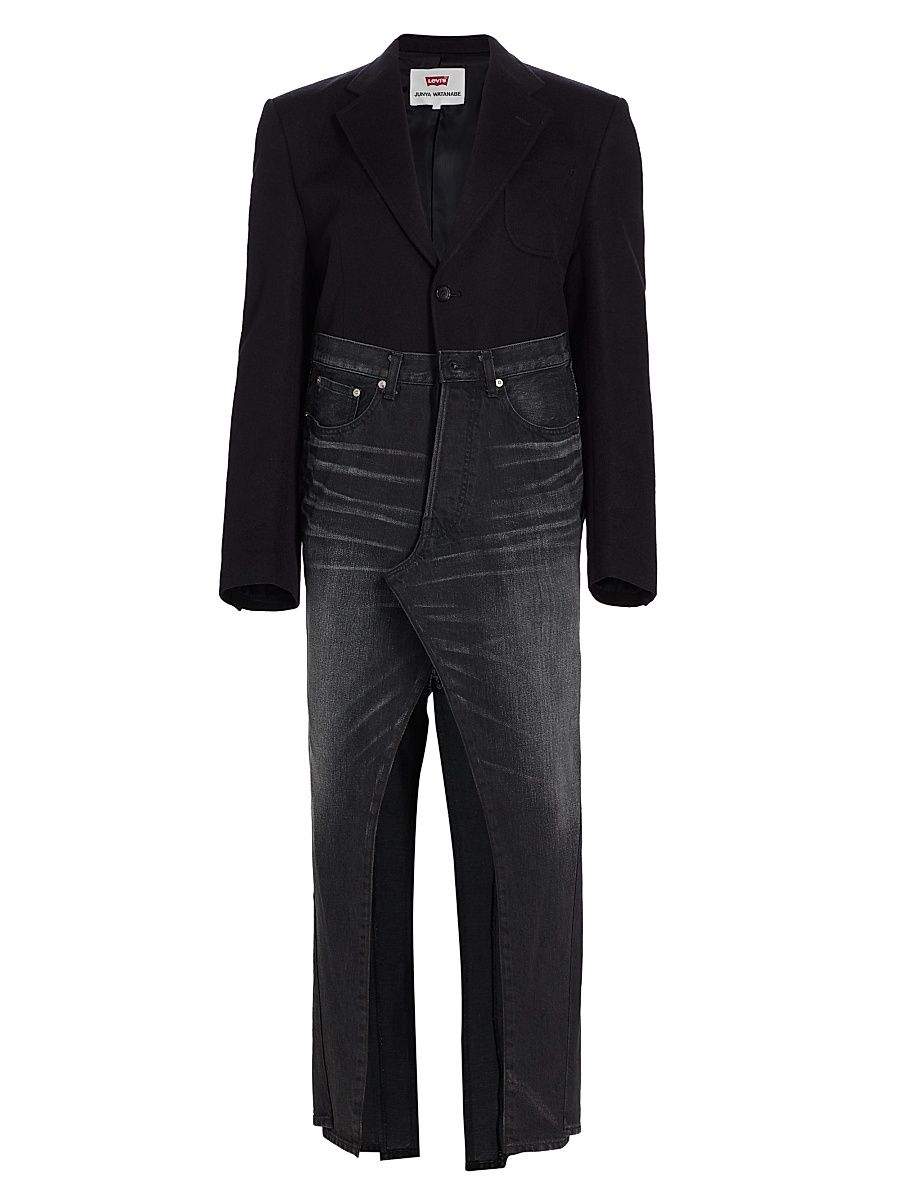 Women's Levis Wool-Cashmere Jumpsuit - Black - Size Medium