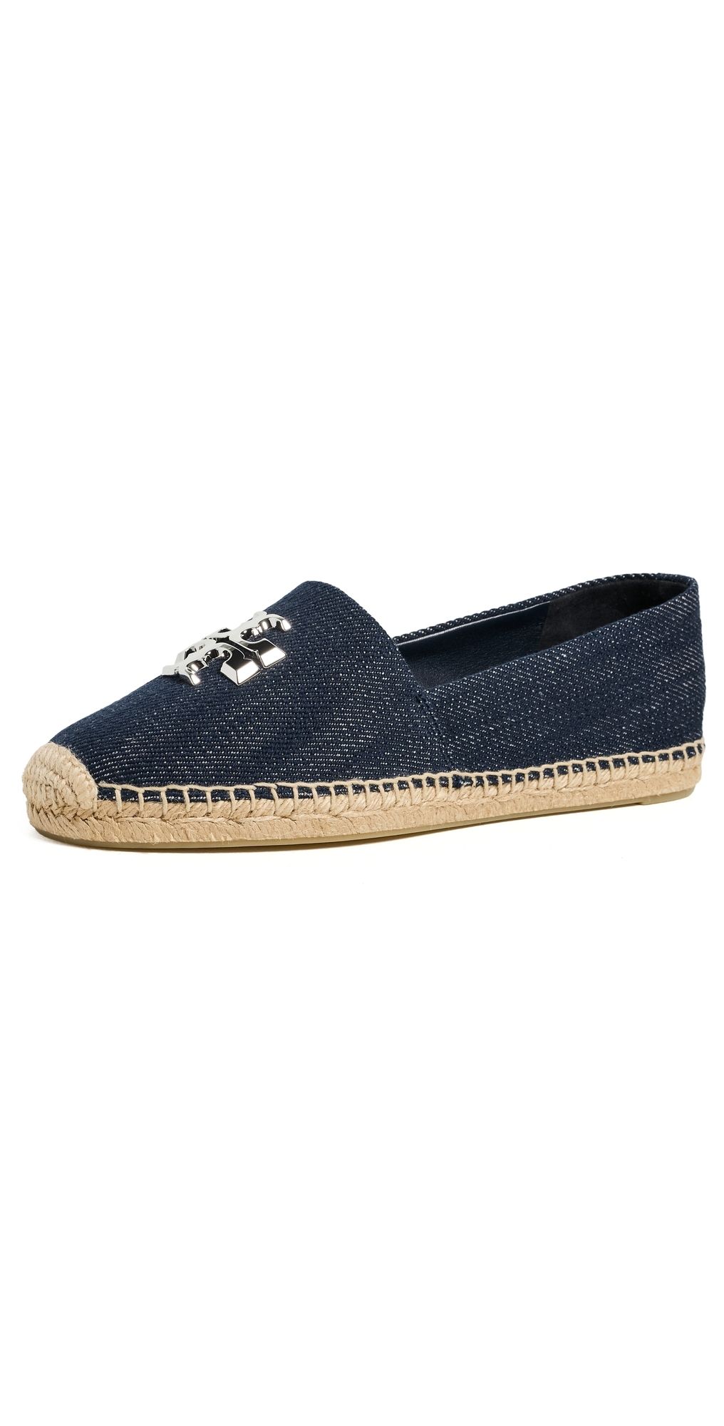 Tory Burch Eleanor Espadrilles Midnight Stream 6.5