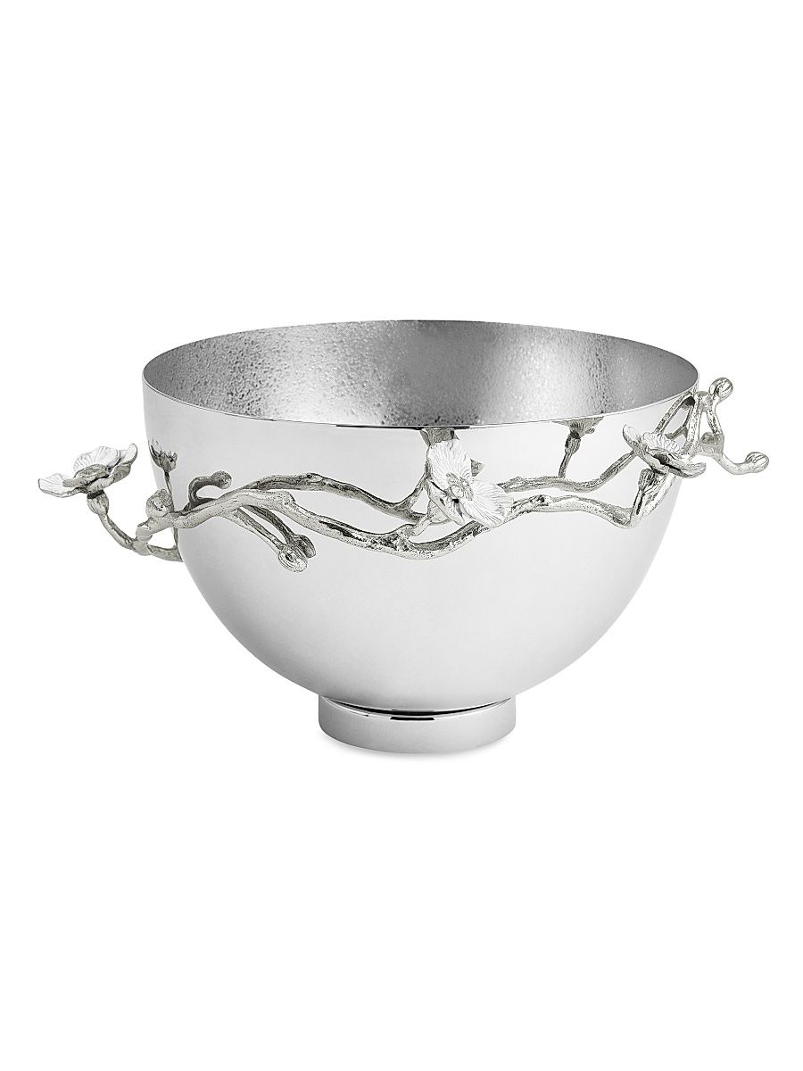 Silver Orchid Medium Bowl