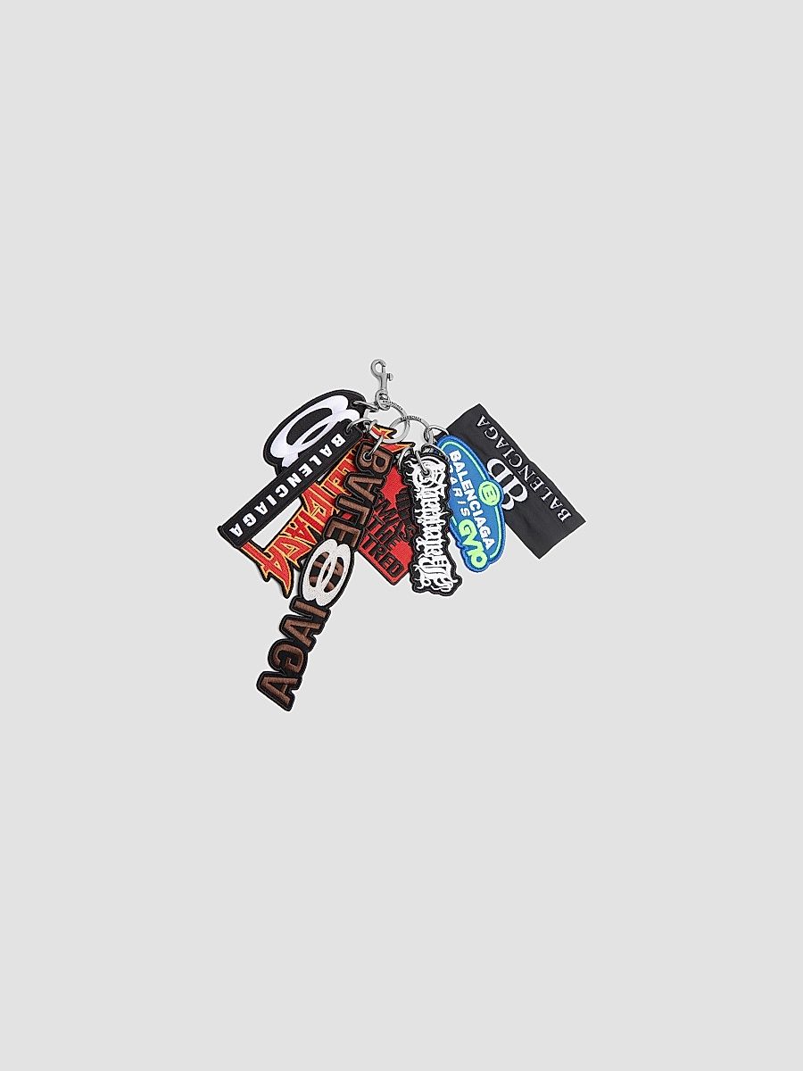 Balenciaga Women's Charm Keychain Patches - Multicolor