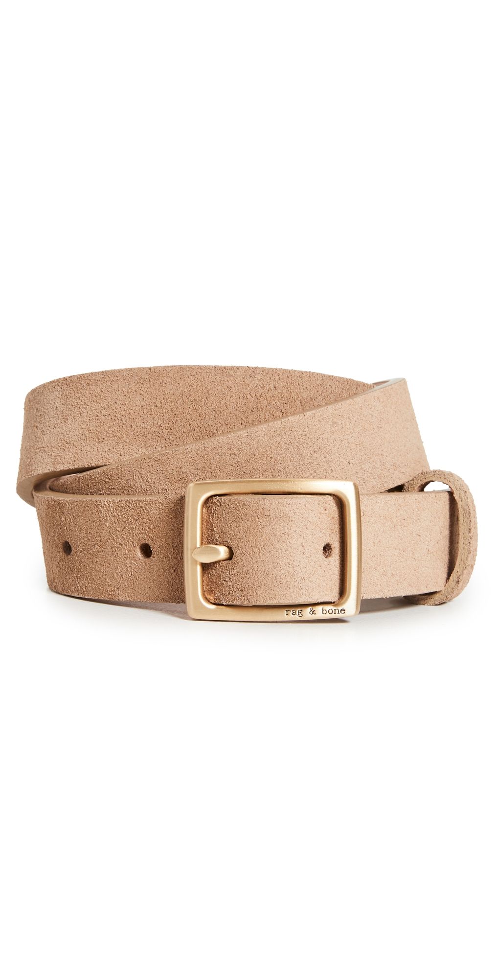 rag & bone Baby Boyfriend Belt Camel S