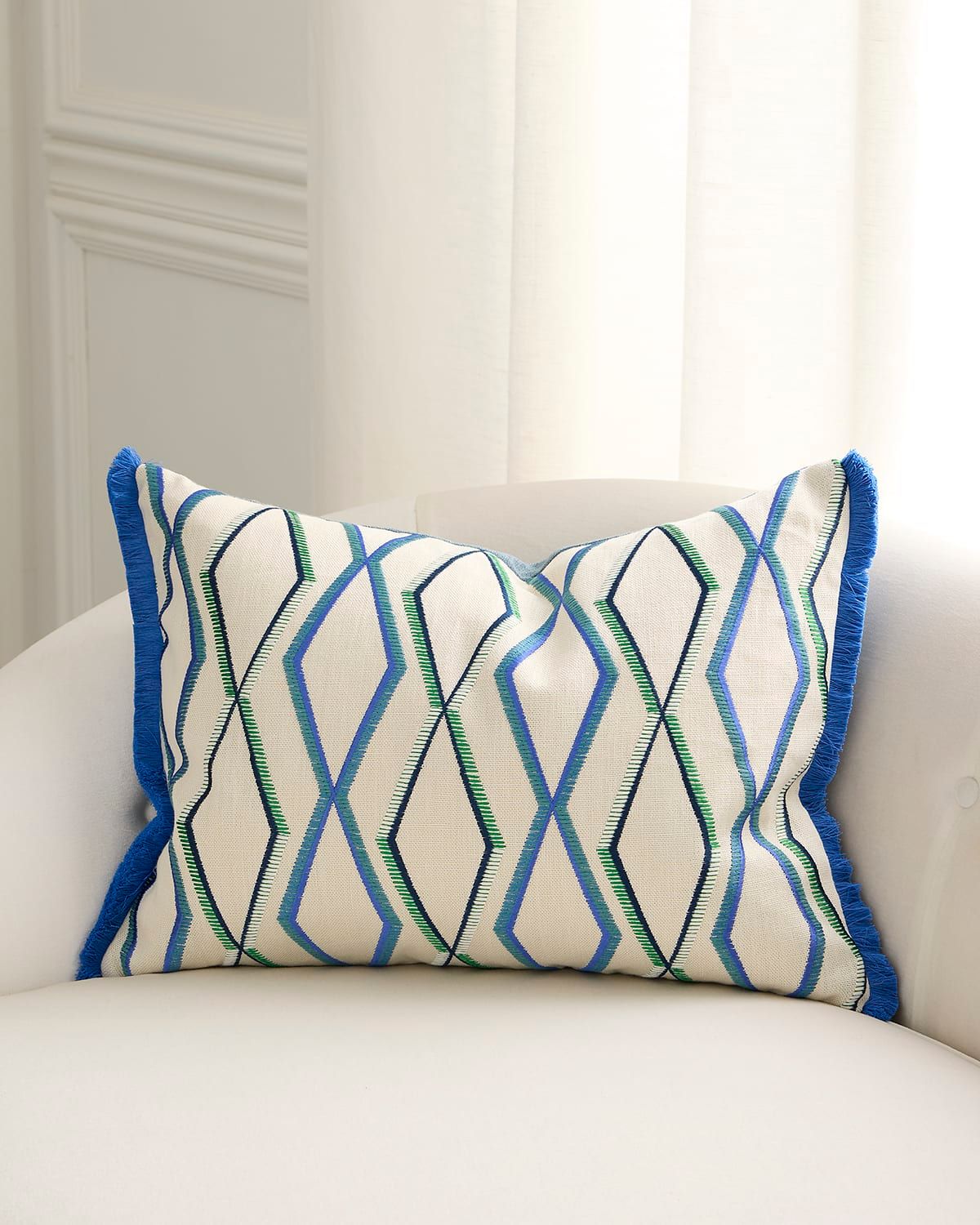 Trevenna Embroidered Decorative Pillow, 18" x 24"