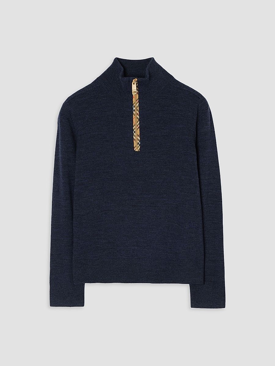 Boy's Conory Wool Sweater - Dark Navy - Size 10