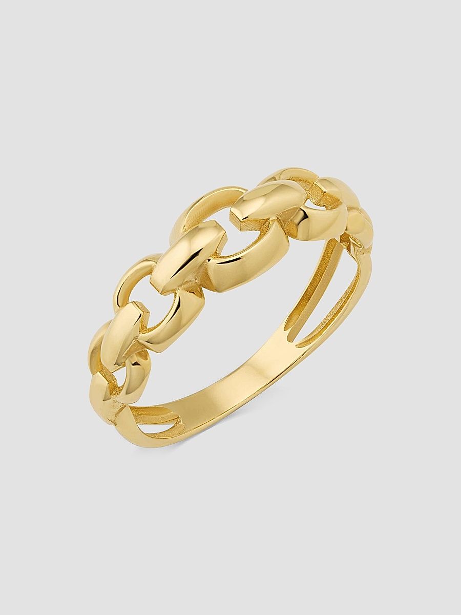 Women's 14K Yellow Gold Penthouse Ring - Gold - Size 8