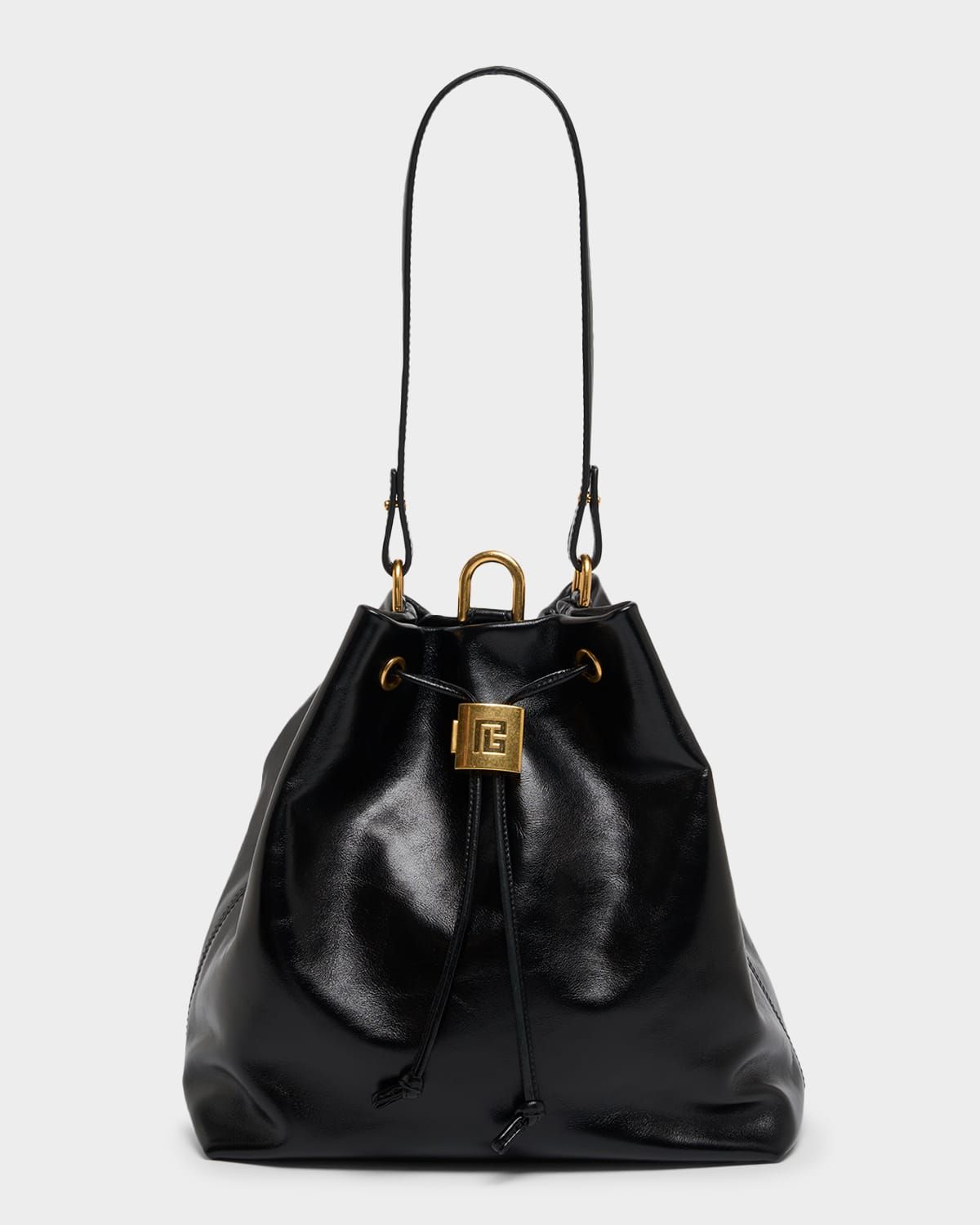 Sync Drawstring Backpack in Leather